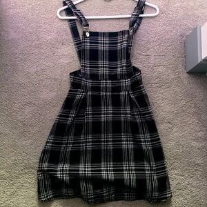 Black and White Plaid Romwe Dress